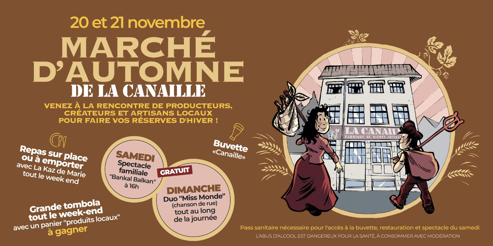 You are currently viewing 20 et 21 novembre : marché d’automne à la Canaille